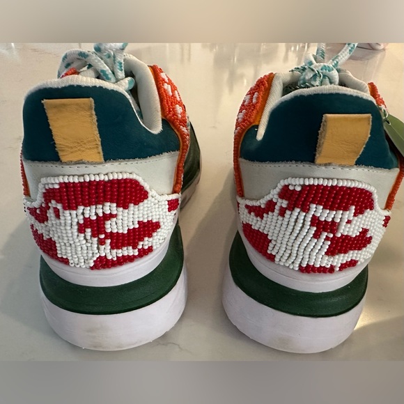 FARM Rio Multicolor Beaded Sneakers US Size 8 NWT $185 - Picture 5 of 7